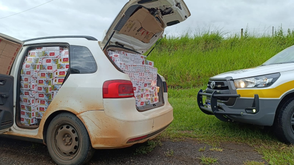 Cigarros apreendidos pelos policiais (Cedida/PM Rodoviaria).