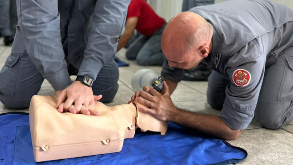 Treinamento realizado pelos Bombeiros (Cedida/14? GB).