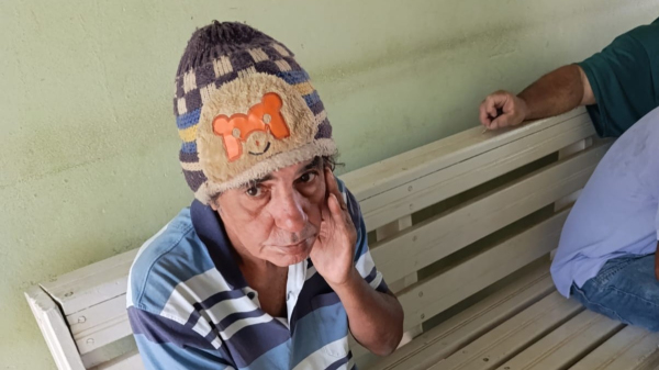 Morador foi reencontrado por familiares (Cedida).
