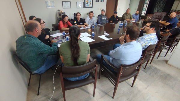 Reuniao de alinhamento nesta segunda-feira (Cedida/PMA).