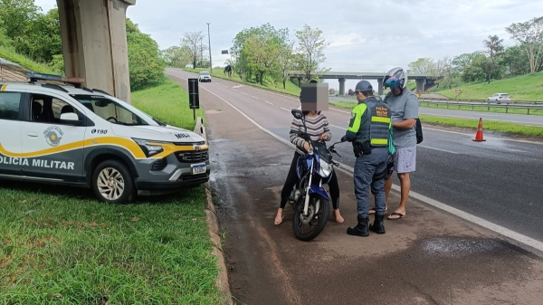 Policiamento intensificou acoes na regiao no feriado prolongado (Cedida/PM Rodoviaria).