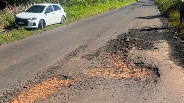 Trecho que vai receber recuperacao emergencial (Cedida/PMA).