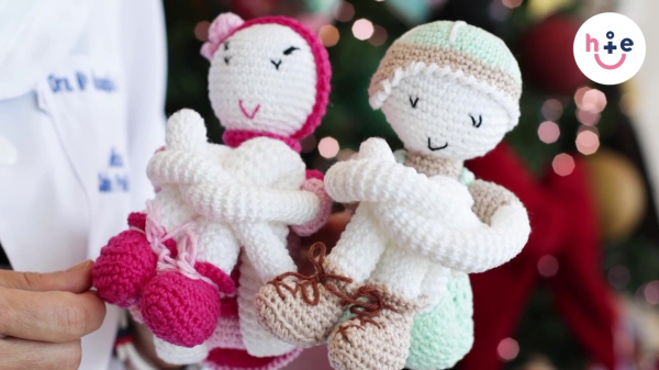 Os novos mascotes Jo?o e Maria (Reprodu??o/Hospital de Esperan?a PP).