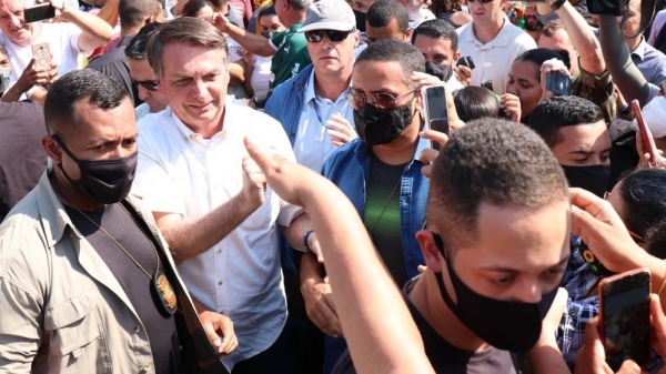 Bolsonaro em Iporanga, no Vale do Ribeira, nesta sexta-feira, 20 (Alexsander Ferraz/Jornal A Tribuna).