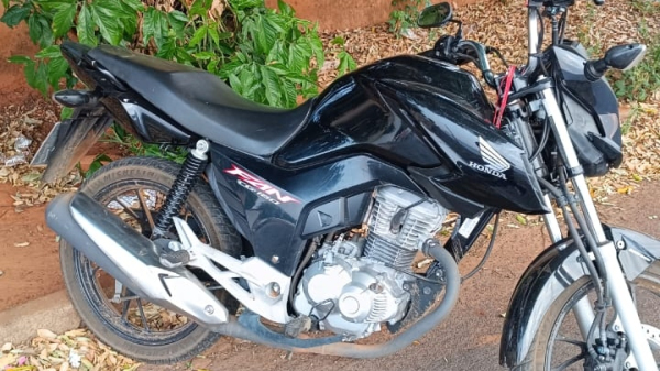 Moto foi recuperada e devolvida para a vitima (Reproducao/Jornal Cidade Aberta).