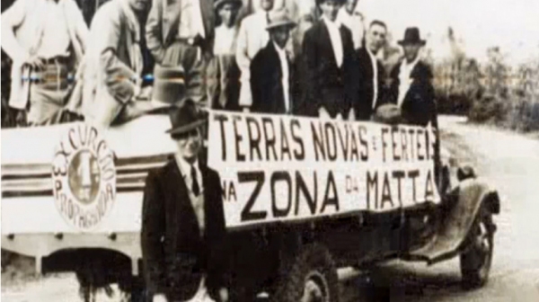 Venda de terras na chamada Zona da Mata, em 1939, futura Adamantina (Reprodução).