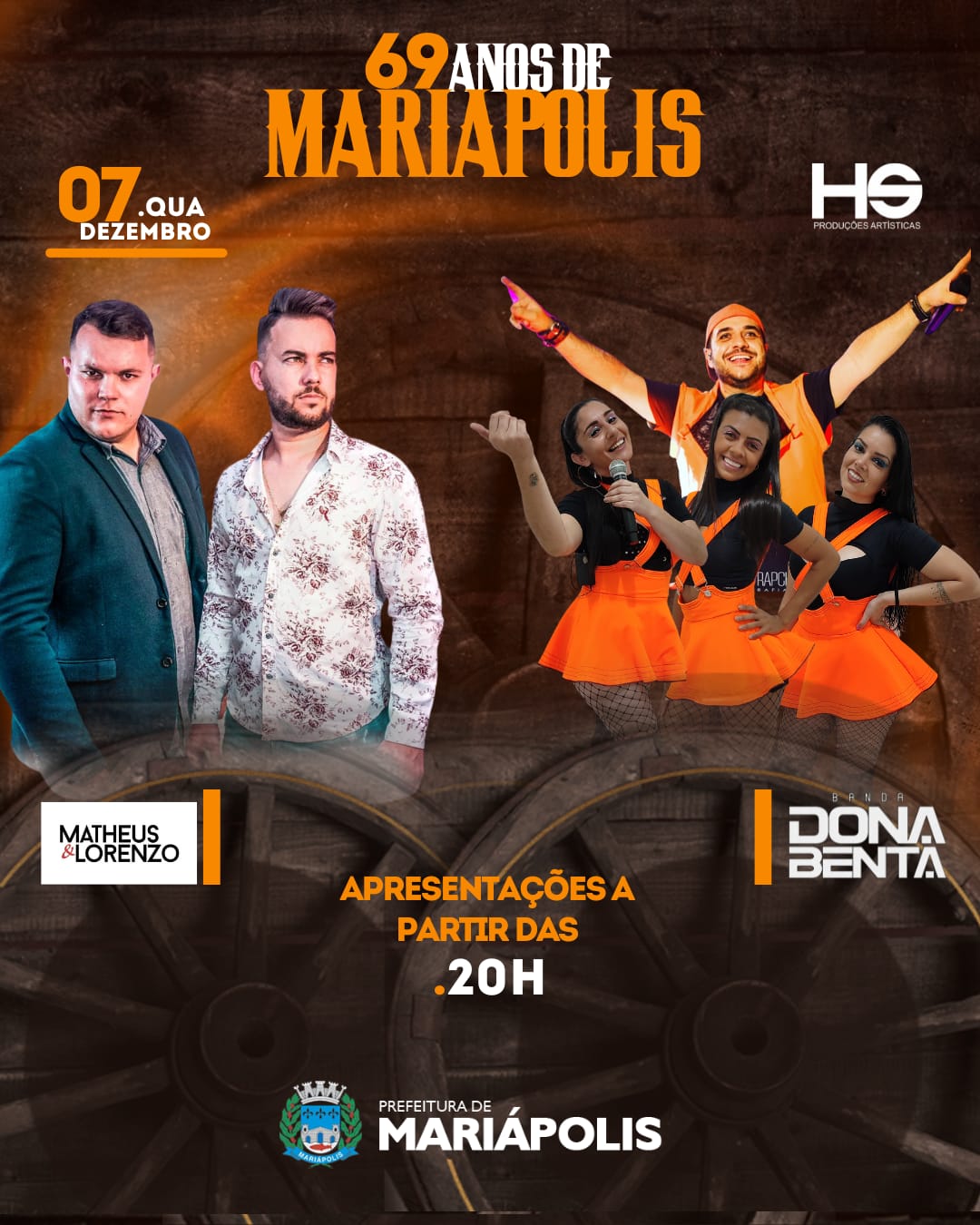 Live da Banda Dona Benta Show acontece nesta sexta-feira